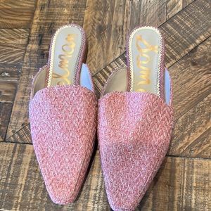 Sam Edelman pink mules
